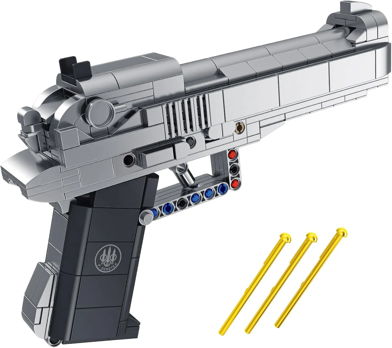 Sosuy Building Block Gun Sets, M92 1:1 Shootable Pistol Model Guns Army Toys for Adult Teen Boys, Birthday for Men Kids Age 8 , Realistic Bricks Collection for Military Fan 388PCS
