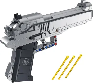 Sosuy Building Block Gun Sets, M92 1:1 Shootable Pistol Model Guns Army Toys for Adult Teen Boys, Birthday for Men Kids Age 8 , Realistic Bricks Collection for Military Fan 388PCS