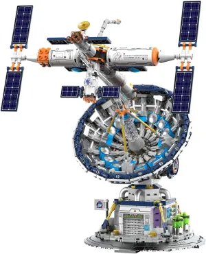 Space Radio Telescope Building Blocks Sets，Ideal Gift for Space Lovers，Radio Telescope Building Blocks Set for Exploring Space（1053PCS）-Toys Gifts for Adult