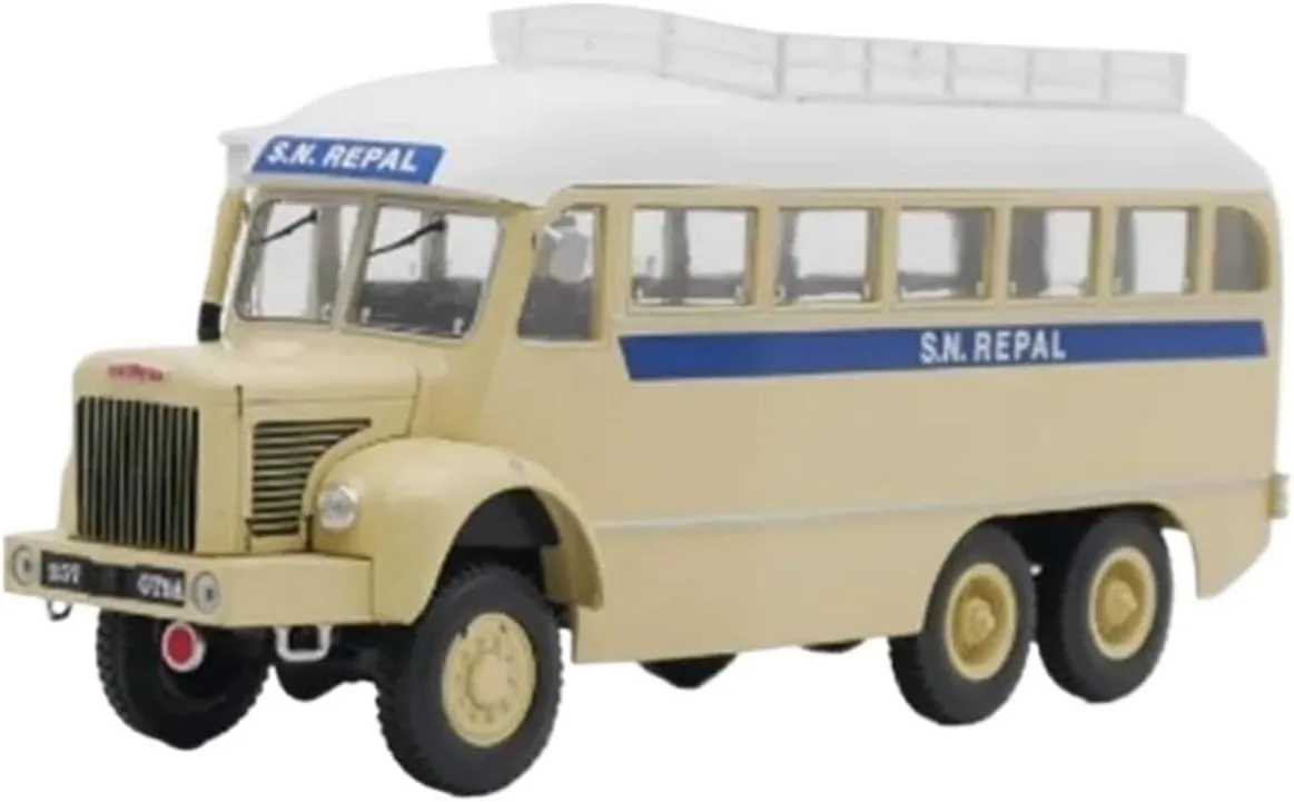 Sports car Metal Model 1:43 for Berliet GBC Gazelle Bus Alloy Car Model Classic Retro Collection Ornaments Display Decoration Hobbies for Home Décor