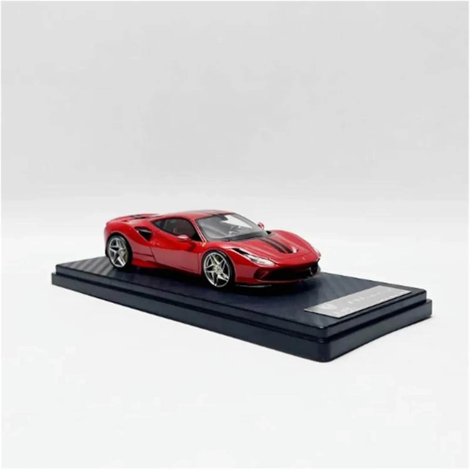 Sports car Metal Model 1/43 Scale for F8 Tributo Resin Classic Adult Souvenir Static Model Car Decoration Hobbies for Home Décor(Red Style 1)