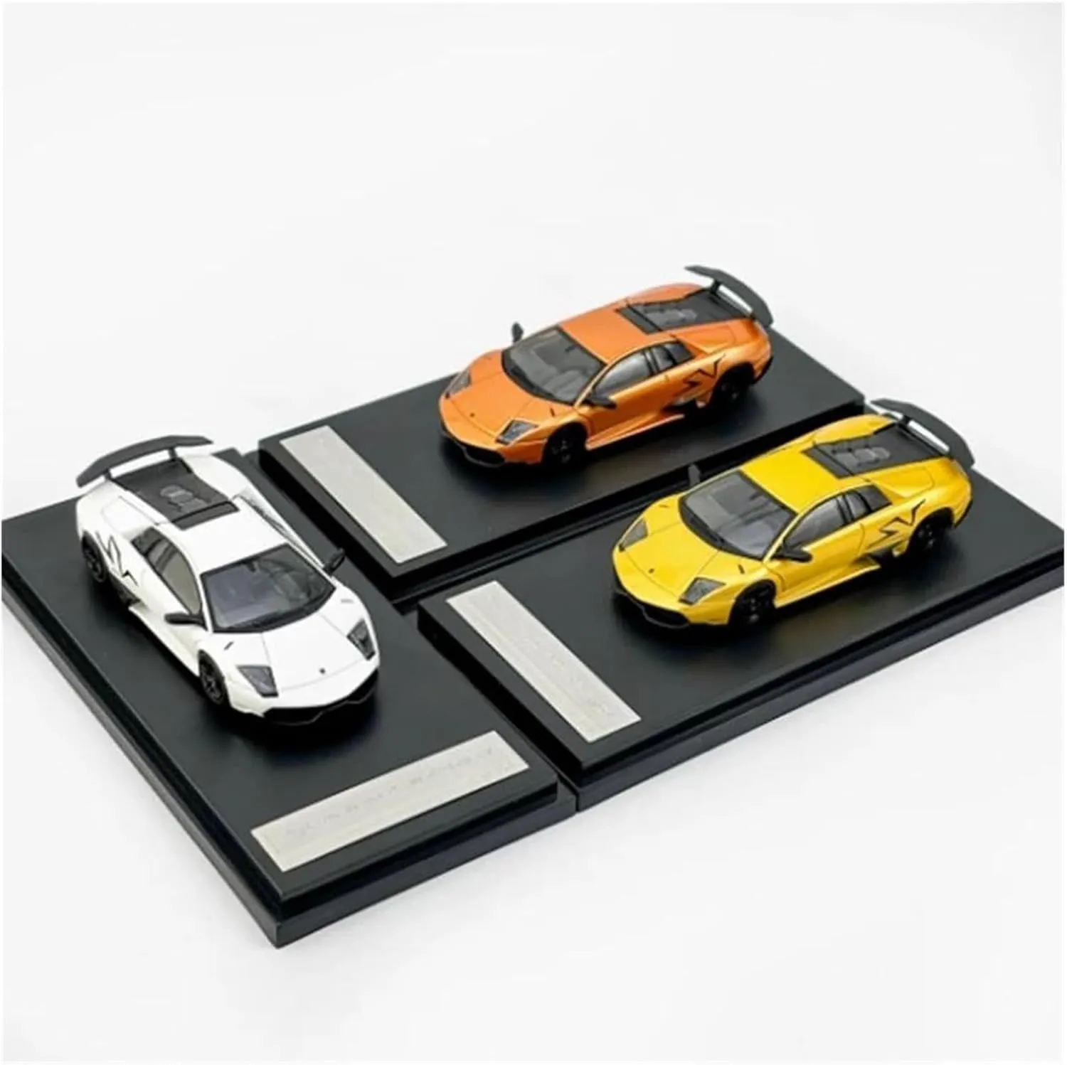 Sports car Metal Model 1/64 Scale for LP670 SV Classic Static Alloy Car Model Adult Souvenir Display Collectible for Home Décor(Yellow)
