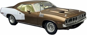 Sports car Metal Model Retro Muscle Car Hobby Collection 1:18 for PLH Cuda 1971 Alloy Static Classic Car Model Souvenir Sedan for Home Décor
