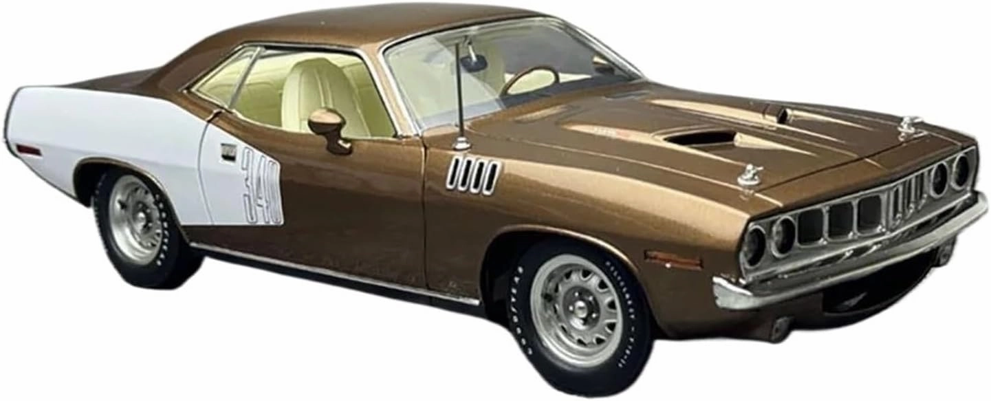 Sports car Metal Model Retro Muscle Car Hobby Collection 1:18 for PLH Cuda 1971 Alloy Static Classic Car Model Souvenir Sedan for Home Décor
