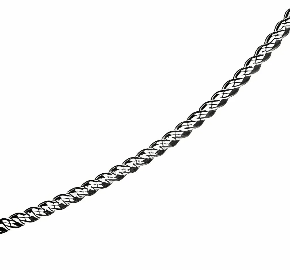 Square Twist Wire 20 Gauge (0.032") Sterling Silver – 0.81mm 2 Feet Half Hard Temper 925 Silver for Jewelry Making, Wire Wrapping, for Cabochon Settings, Rings, Bracelets, and Pendants SKU: ss14901