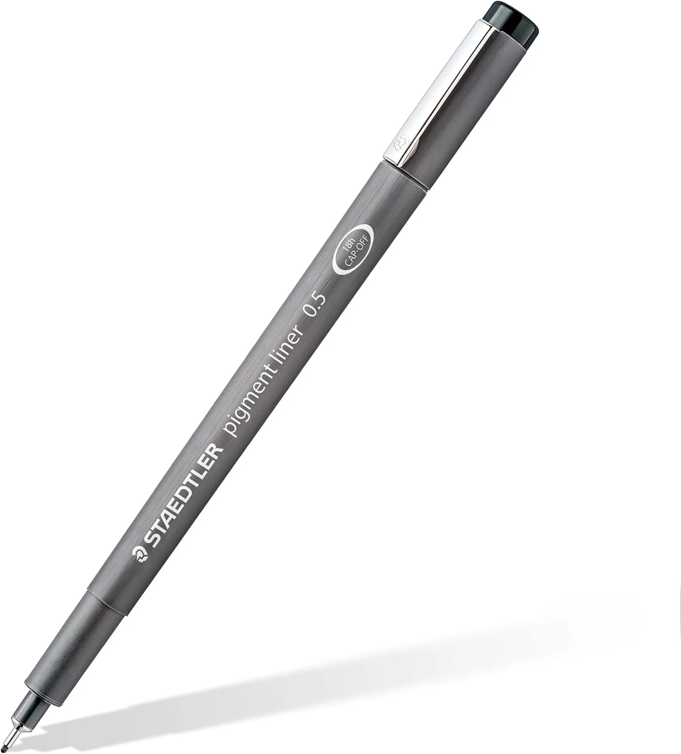 STAEDTLER 308-9 TB12 Pigment Liner Pens - Assorted Line Widths, Black (Set of 12)