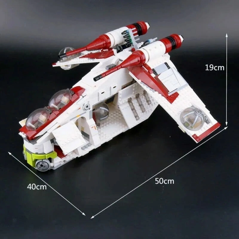 Star Wars MOC The Republic Cruiser Gunship Bricks Toys EU