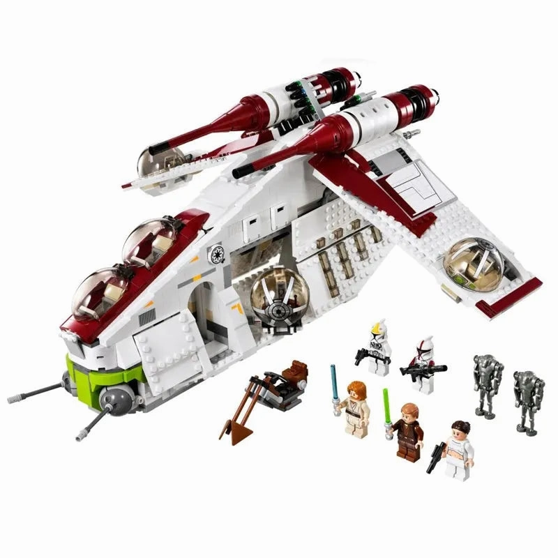 Star Wars MOC The Republic Cruiser Gunship Bricks Toys EU