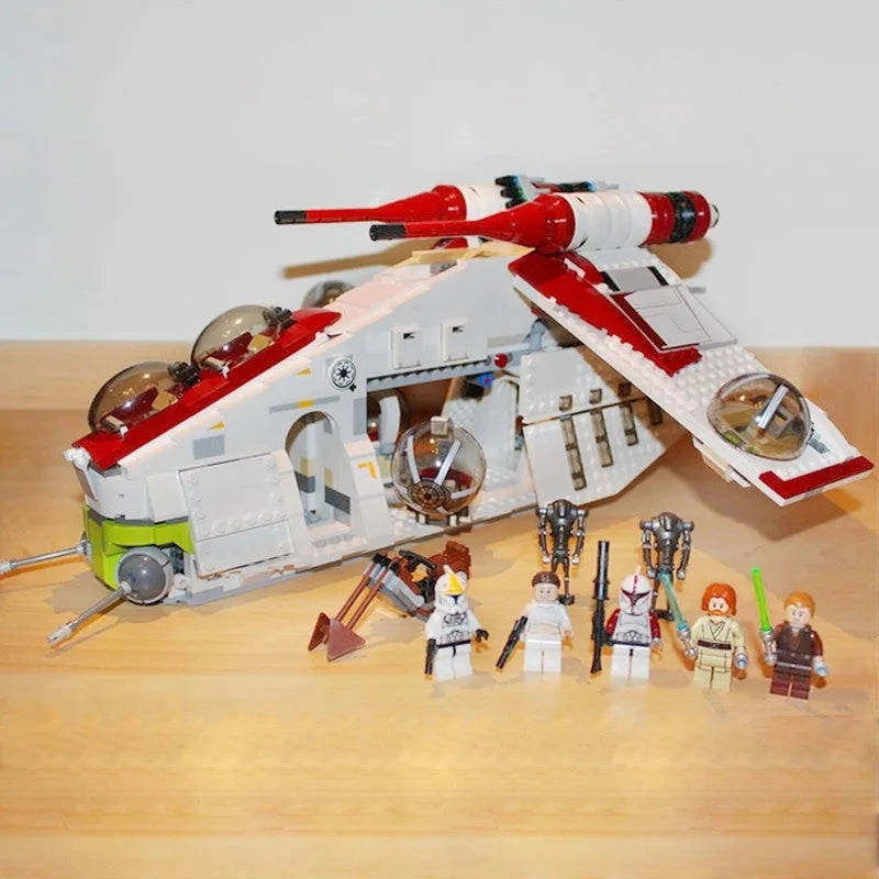 Star Wars MOC The Republic Cruiser Gunship Bricks Toys EU