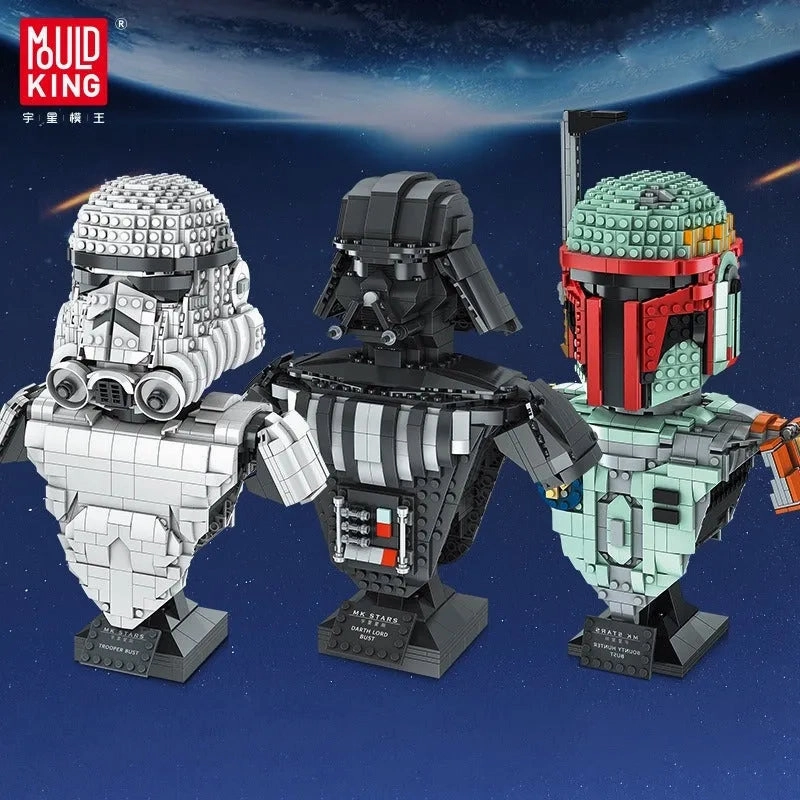 Star Wars MOC Trooper Bust Helmet Bricks Toys 21022