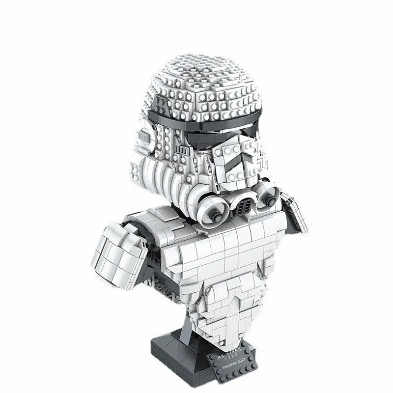 Star Wars MOC Trooper Bust Helmet Bricks Toys 21022