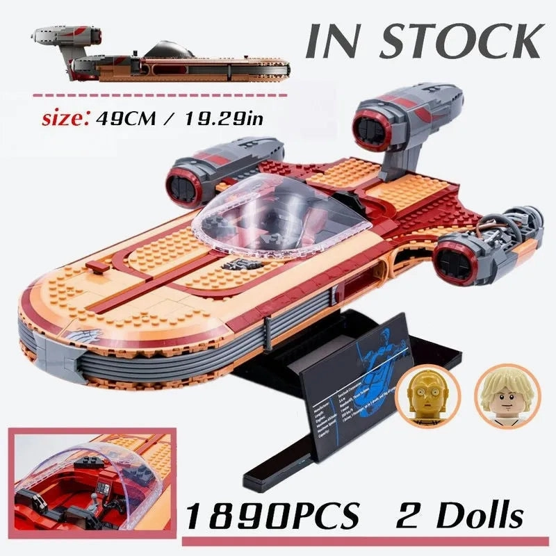 Star Wars UCS MOC Luke Skywalker's Landspeeder Bricks Toy EU