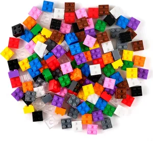 Strictly Briks Classic Bricks Starter Kit, 12 Colors, 144 Pieces, 2x2 Inches, Building Creative Play Set for Ages 3 and Up, 100% Compatible with All Major Brick Brands