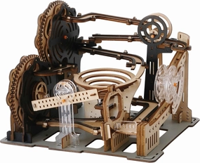 Suerte Marble Run 3D Wooden Puzzles for Adults Model Building Kits Gearjits Mechanical Puzzles Marble Maze DIY Assembly Puzzle Track Gift for Men Teens Birthday Holiday