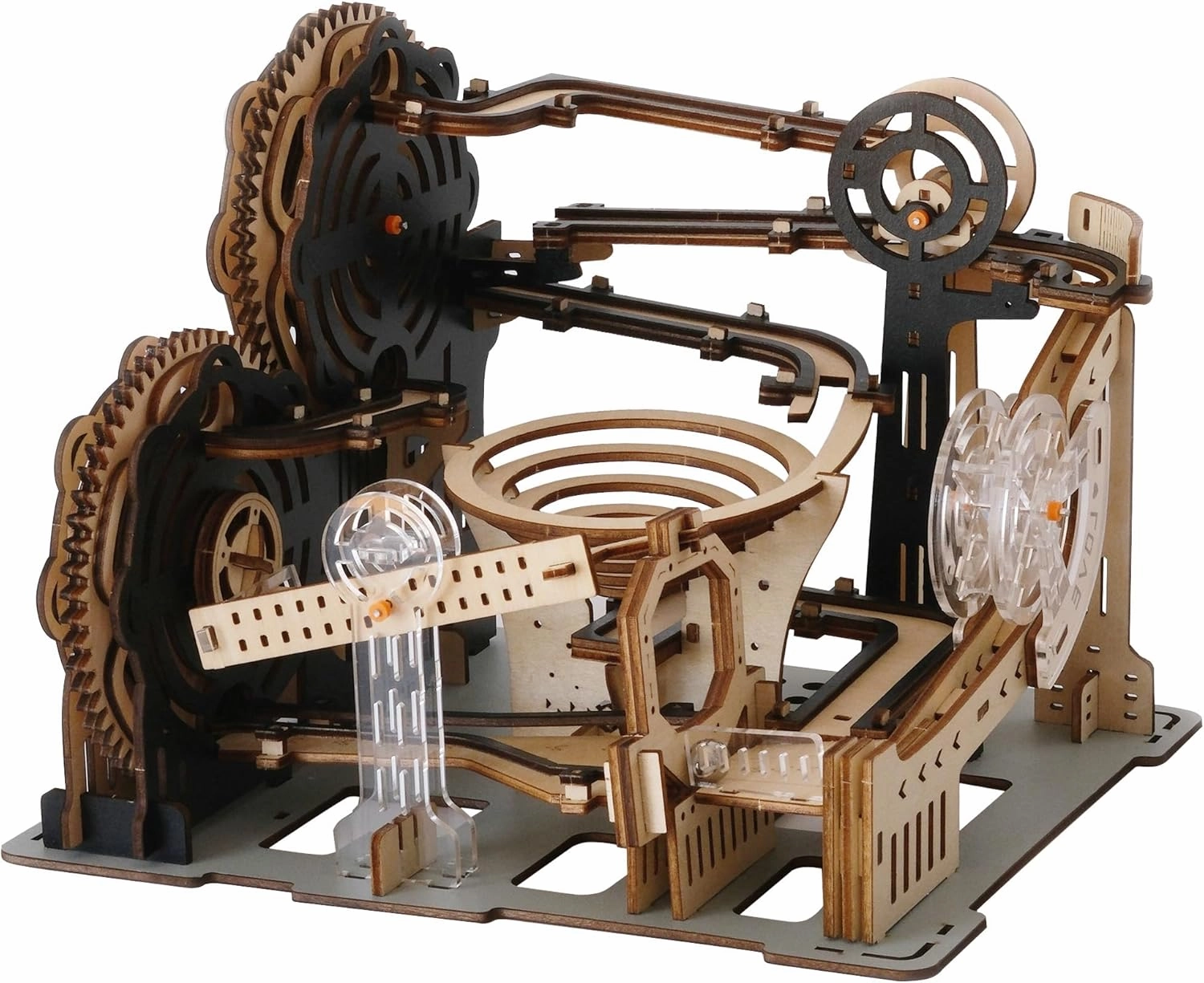 Suerte Marble Run 3D Wooden Puzzles for Adults Model Building Kits Gearjits Mechanical Puzzles Marble Maze DIY Assembly Puzzle Track Gift for Men Teens Birthday Holiday