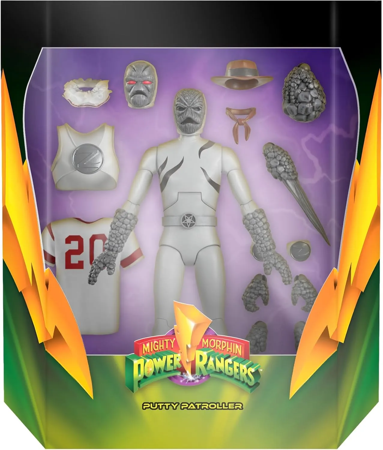 Super7 ULTIMATES! Mighty Morphin Power Rangers Putty Patroller - 7" Power Rangers Action Figure with Accessories Classic TV Show Collectibles and Retro Toys
