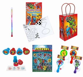 Superhero Party Bag – Single with Fillers