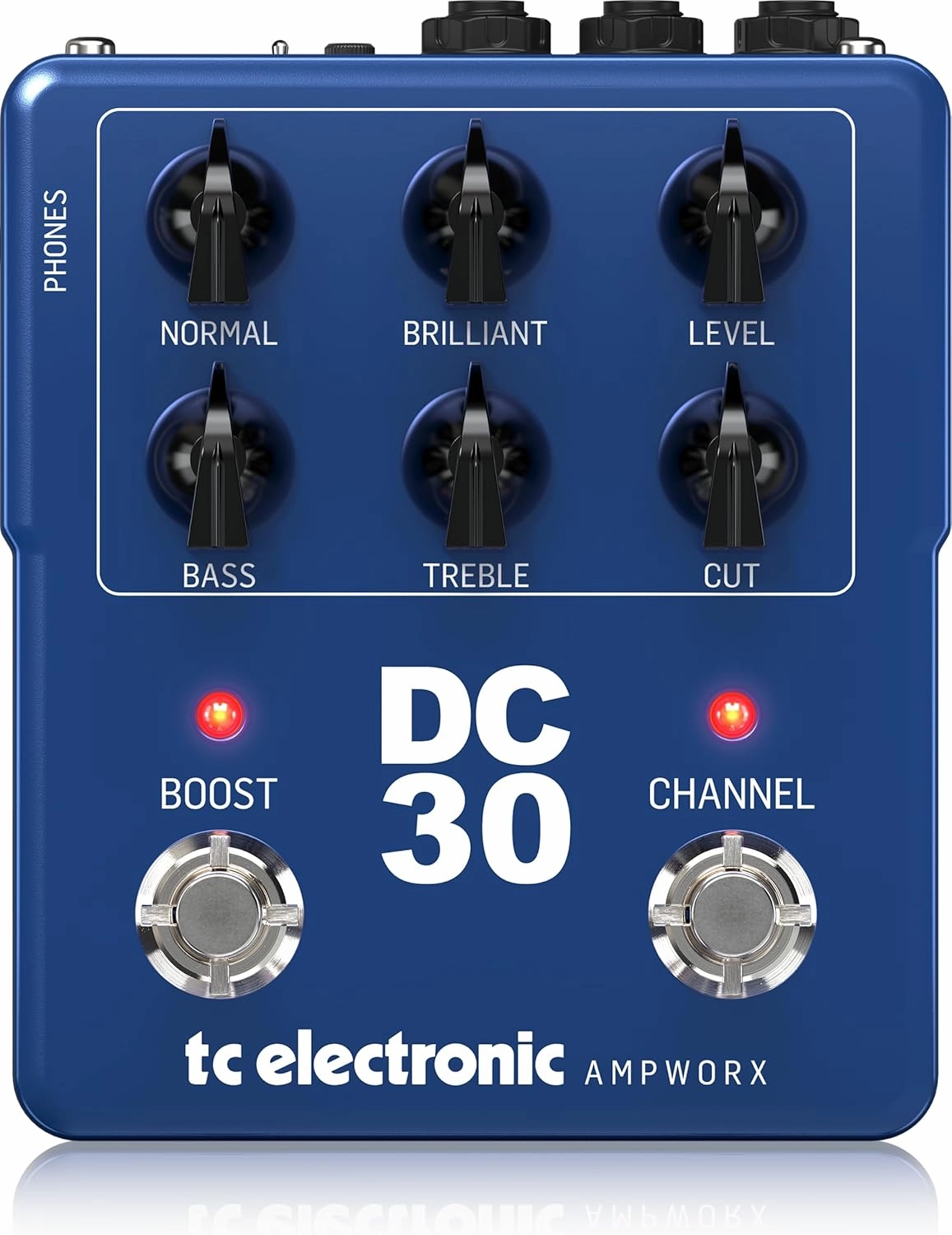 TC Electronic DC30 PREAMP Guitar Pedal | Dual-Channel Guitar Preamp with Independent Channel Controls, Pre/Post Boost & Dedicated Outputs for DI and Headphones