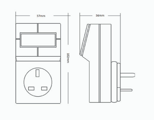 Timeguard TRT05 Electronic Plug-in Thermostat with 24 Hour Time Control
