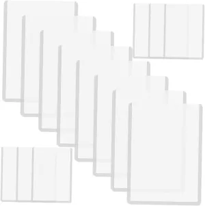 Totority 50Pcs Transparent Playing Card Sleeves Card Protectors for Board Games and Photos Wear Resistant and Reusable Storage