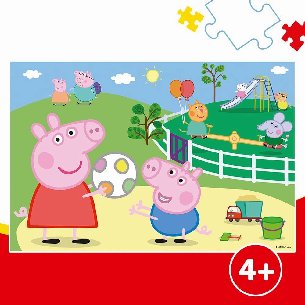 Trefl Peppa Pig 60 Piece Jigsaw Puzzle Fun with Friends Print, DIY Puzzle, Creative Fun, Classic Jigsaw for Adults and Children from 4 Years Old