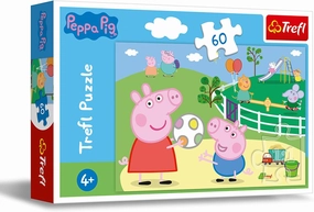 Trefl Peppa Pig 60 Piece Jigsaw Puzzle Fun with Friends Print, DIY Puzzle, Creative Fun, Classic Jigsaw for Adults and Children from 4 Years Old