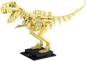 Ulanlan Dinosaur Building Toy 523 PCS, T. rex Dinosaur Fossil Exhibition Building Kit, Creative Build and Display Model, Great DIY Project Toy Playset for Boys and Girls Ages 6 