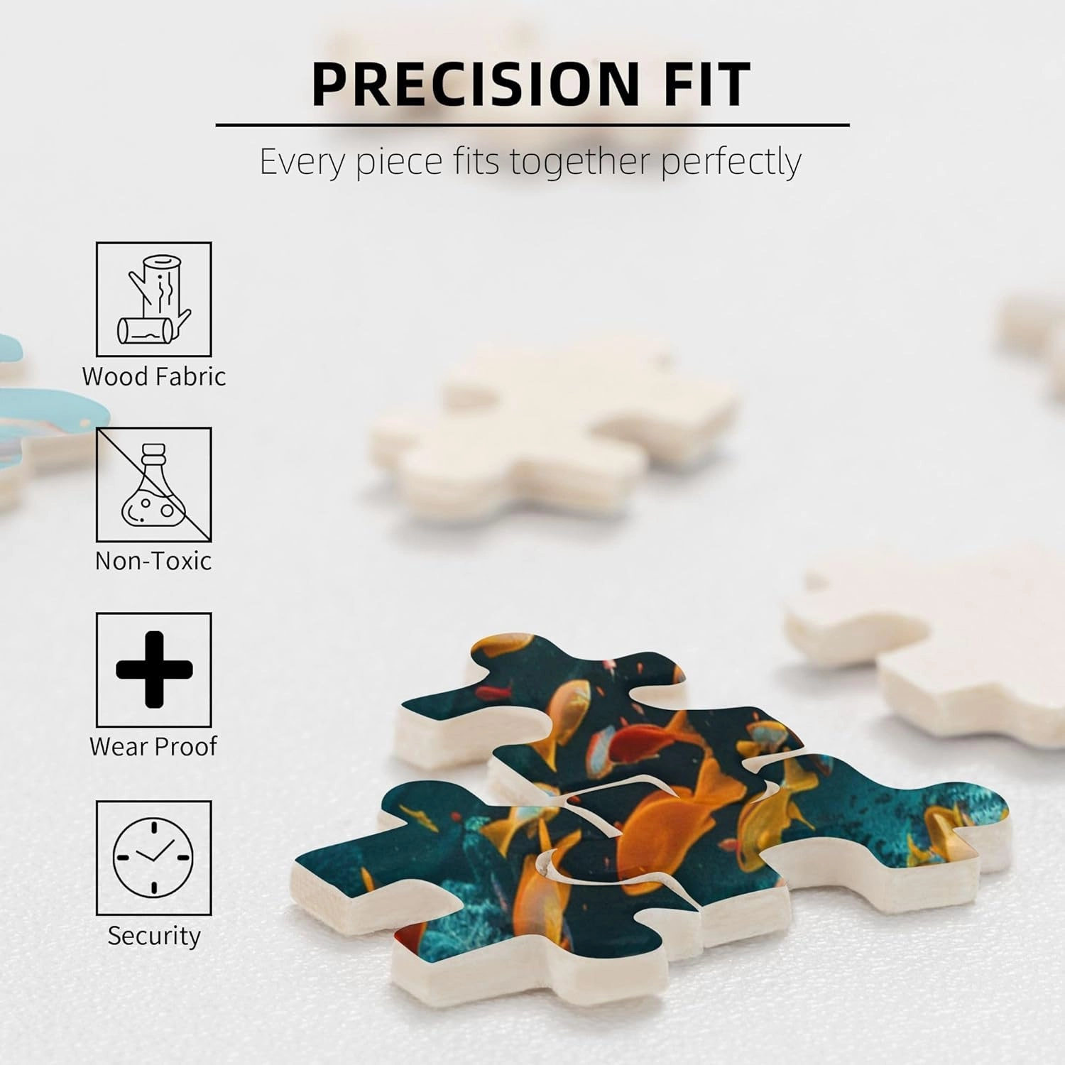 Underwater shipwrecks and Fish Puzzles for Adults 1000 Pieces,Funny shipwrecks and Fish 1000 Piece Wooden Puzzle,Adults Challenging Puzzle Perfect for Game Nights,Gift for Puzzle Enthusiast