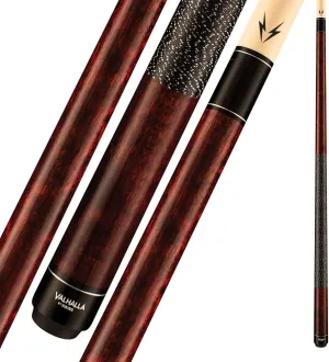 Valhalla VA120 Viking 2 Piece Pool Cue Stick, Mahogany Stain, Irish Linen Wrap, 20.5oz