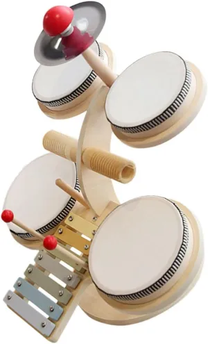 VANZACK 1 Set Musical Drum Set Drum for Early Education Rhythm Playset for Engaging Instrument for Family Fun and Interaction