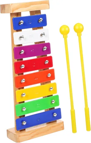 VICASKY 1 Set Colorful Xylophone for Musical Percussion with Mallets Enhances Motor Skills and Coordination for Preschool Learning and Childhood Exploration