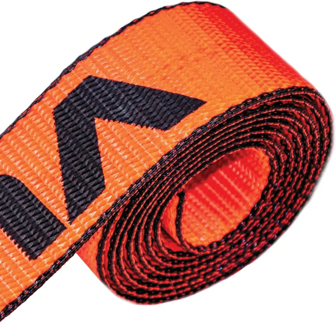 VULCAN Car Tie Down Axle Strap with Wear Pad - 2 Inch x 36 Inch - 4 Pack - PROSeries - 3,300 Pound Safe Working Load