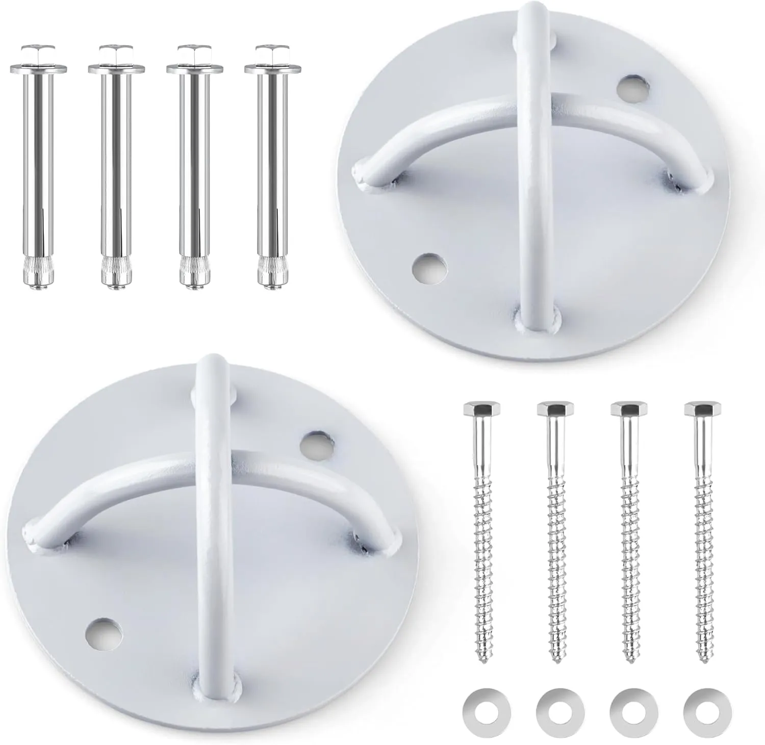 Wall and Ceiling Mount Bracket for Suspension Straps, Gymnastic Rings, Yoga Swings & Hammock Resistance Band Battle Rope