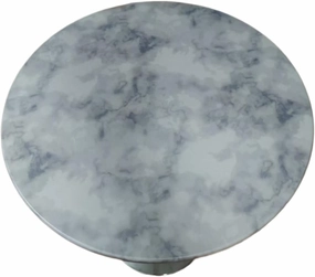 Waterproof Tablecloth Elastic Edged Tablecloth Wipeable Table Cloth Table Cover for Outdoor, Patio, Kitchen and Dining Room Marble Pattern 31" Inch Round Tight Fit