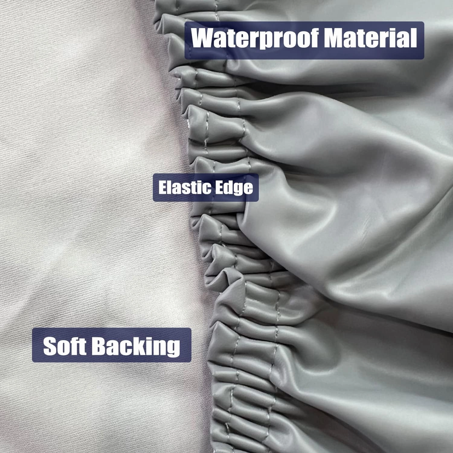 Waterproof Tablecloth Elastic Edged Tablecloth Wipeable Table Cloth Table Cover for Outdoor, Patio, Kitchen and Dining Room Marble Pattern 31" Inch Round Tight Fit