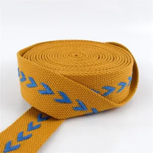 Webbing 4Meters 38mm Polyester Cotton Jacquard Webbings Tapes Backpack Bag Strap Belt Ribbons DIY Garment Sewing Tape Bias Binding(03)