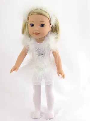 White Butterfly Ice Skating Outfit (s) - 3 Piece Set