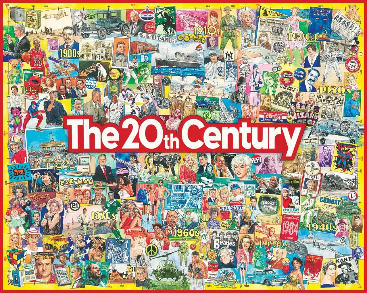 White Mountain Puzzles 20th Century, 1000 Piece Jigsaw Puzzle