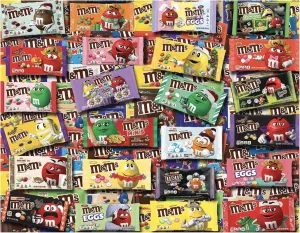 White Mountain Puzzles - M&M's - 1000 Piece Jigsaw Puzzle