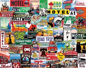 White Mountain Puzzles - Road Trip - 1000 Piece Jigsaw Puzzle for Adults - Fun Family Activity - 24"x30"