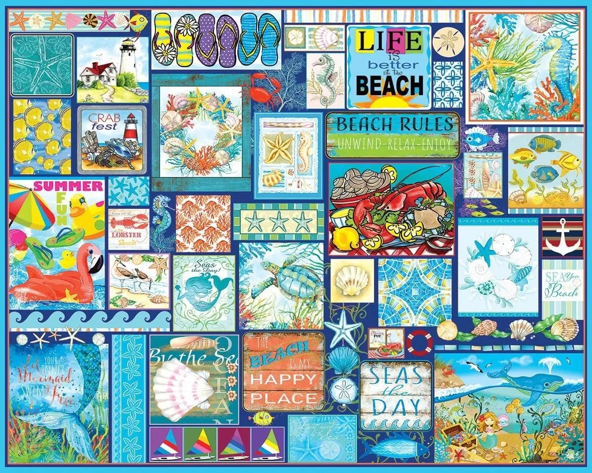 White Mountain Puzzles - Seas The Day - 1000 Piece Jigsaw Puzzle for Adults & Kids - Fun Family Activity - 24"x30"