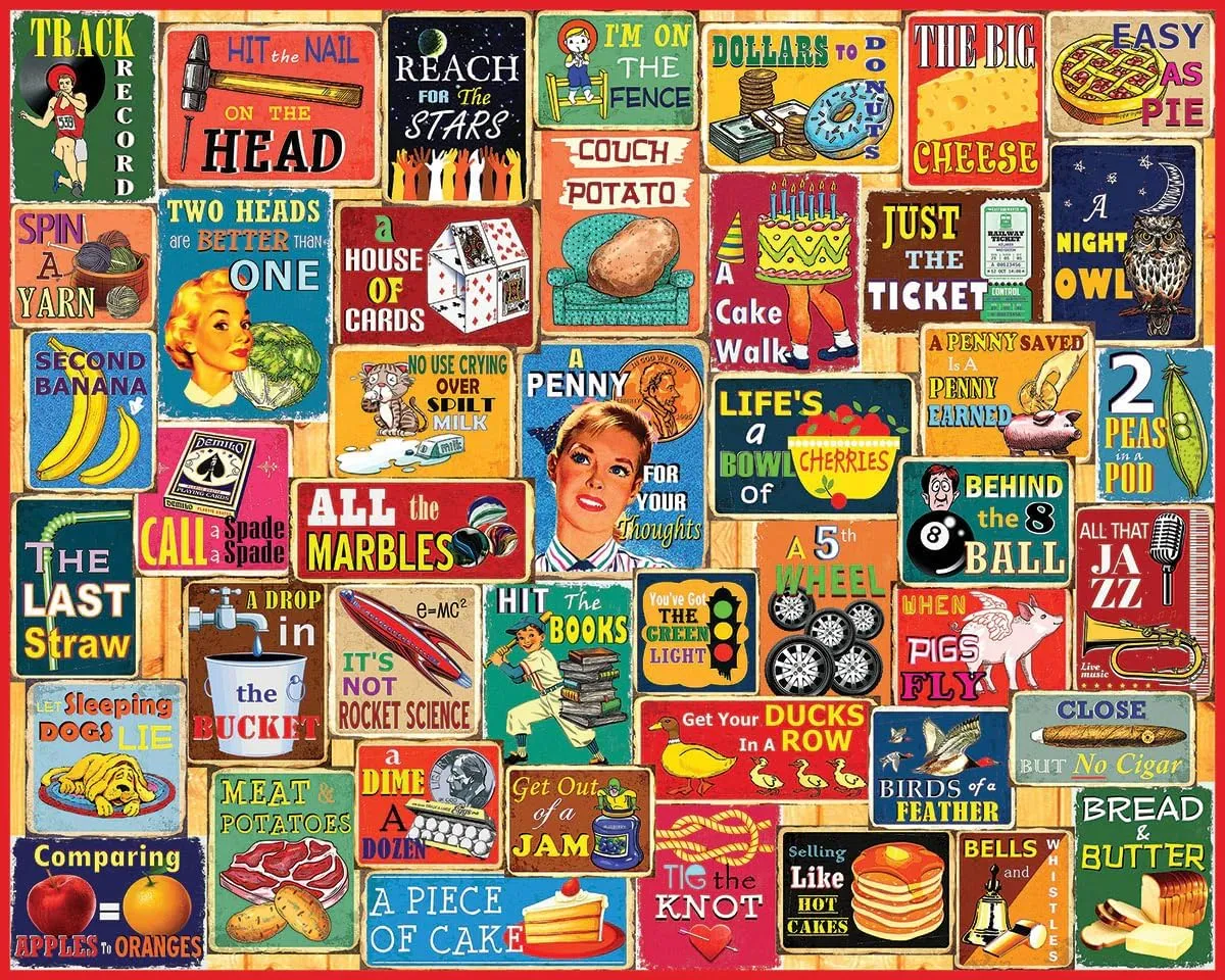 White Mountain Puzzles Things We Say, 1000 Piece Jigsaw Puzzle
