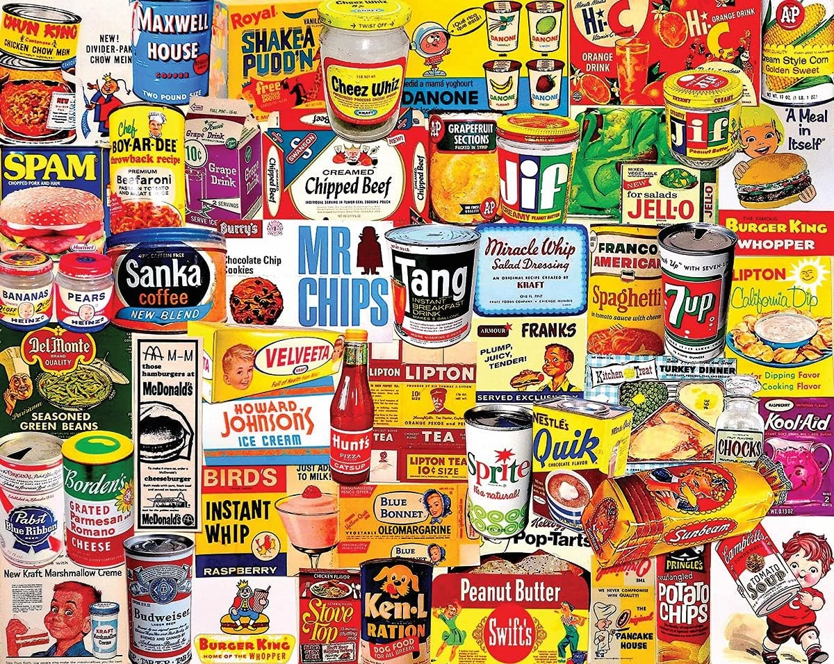White Mountain Puzzles Foods We Loved - 1000 Piece Jigsaw Puzzle