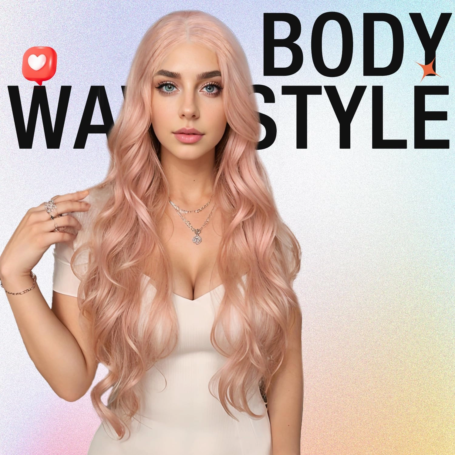 WIGNEE 13x4 HD Pink Lace Front Wigs Pre-Plucked Natural Synthetic Kanekalon Lace Front Wig Layered Body Wave Wig Wear And Go Free Part Glueless Lace Front Wigs For Black Women,26" Pink
