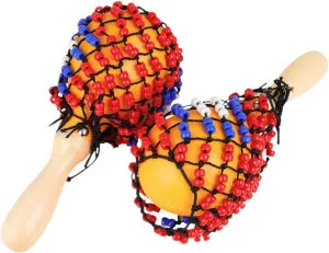 Wood Maracas Sand Hammers Musical Instrument Set of 2 for Parties