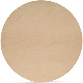 Wood Circles 12 inch, 1/8 Inch Thick, Birch Plywood Discs, Pack of 5 Unfinished Wood Circles for Crafts, Wood Rounds by Woodpeckers