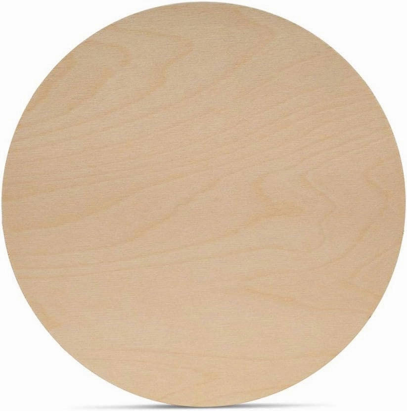 Wood Circles 13 inch, 1/8 Inch Thick, Birch Plywood Discs, Pack of 5 Unfinished Wood Circles for Crafts, Wood Rounds by Woodpeckers