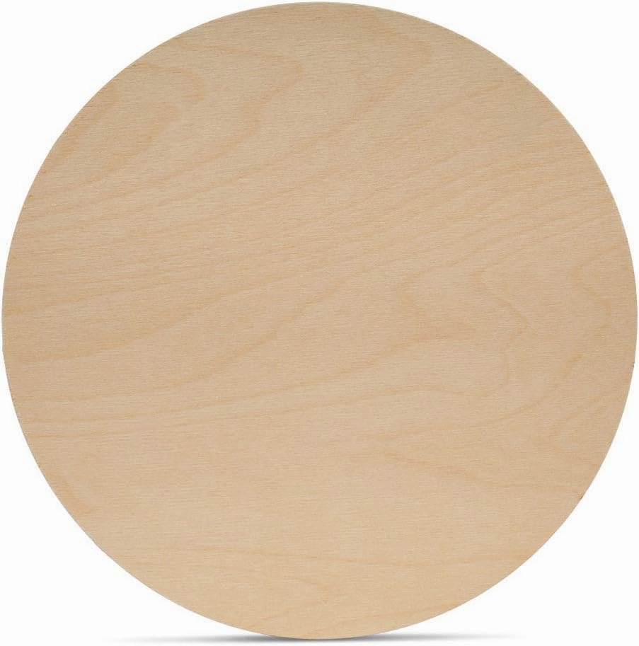 Wood Circles 18 inch, 1/8 Inch Thick, Birch Plywood Discs, Pack of 2 Unfinished Wood Circles for Crafts, Wood Rounds by Woodpeckers