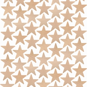 Wood Stars for Crafts, Wooden Stars Cutouts 1 Inch by 3/16 Inch, Pack of 250 Small Wooden Stars for Crafts, Christmas, July 4th & Memorial Day by Woodpeckers