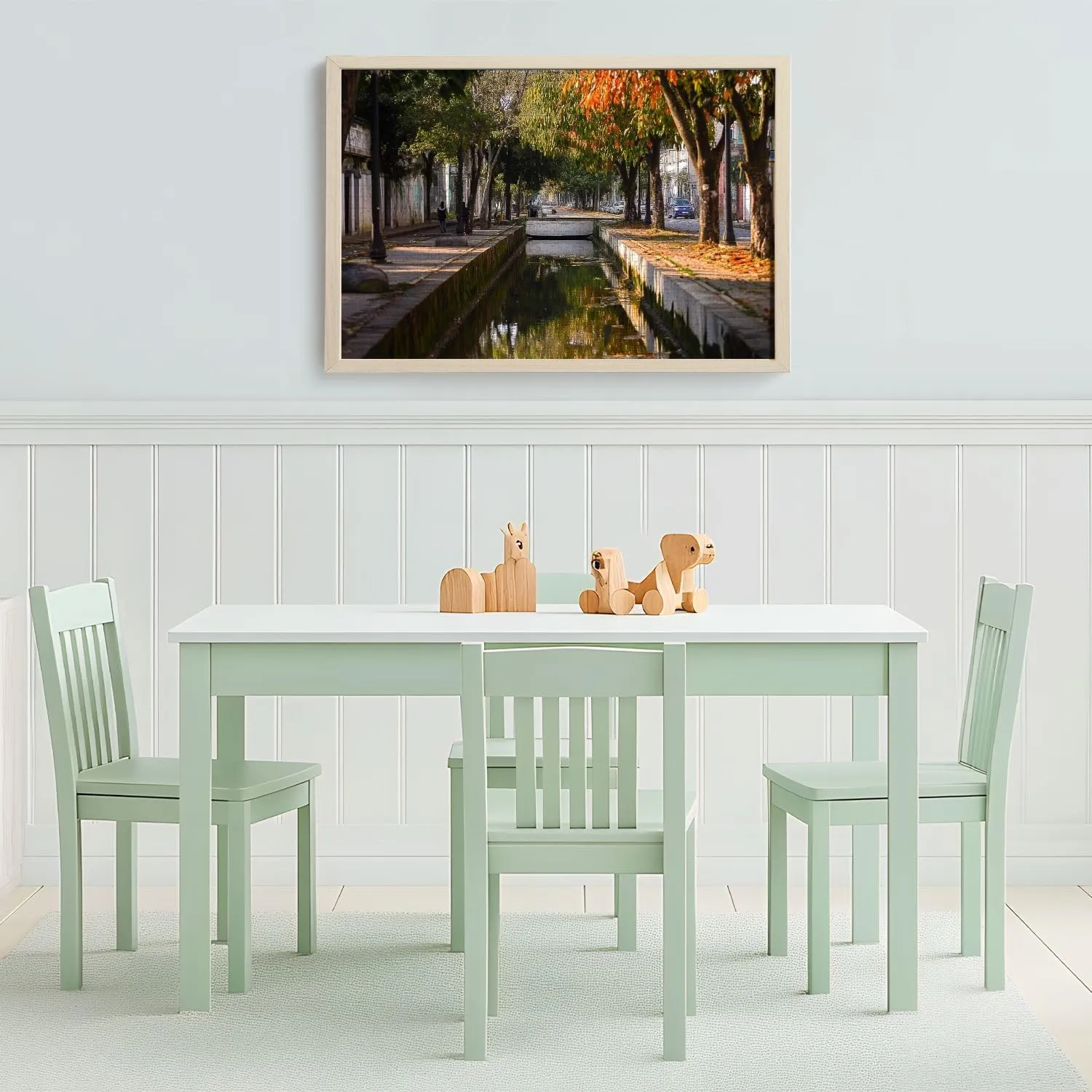 Wooden Jigsaw Puzzles for Adults 1000 Pieces City Brazil Urban Waterway Number Bridges Trees City Perspective Fun and Challenging Board Puzzles Large Educational Game Kids Toys Gift Home Decor